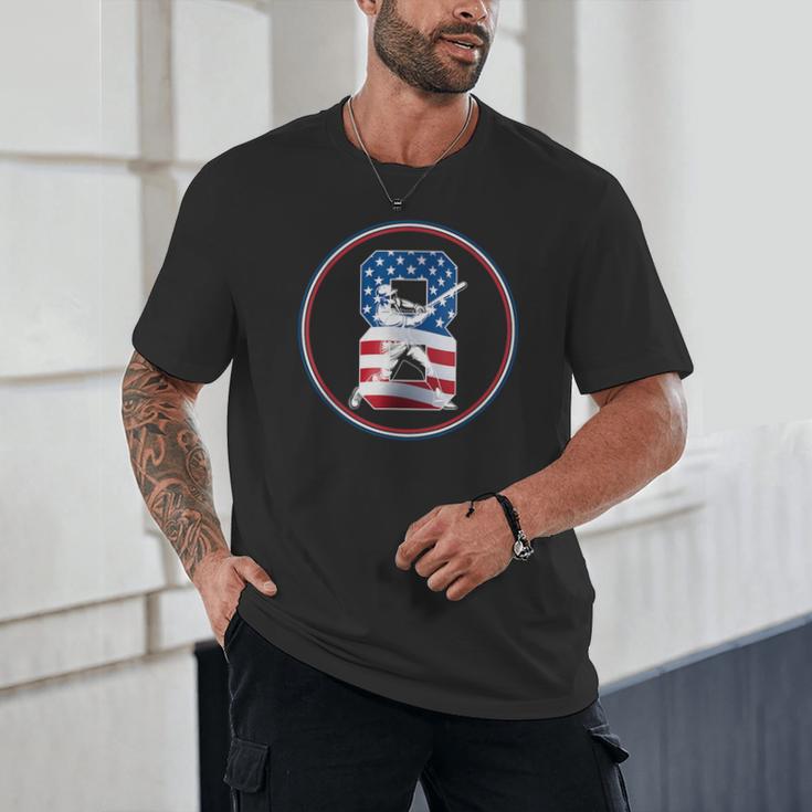 Number 8 Years Baseball 8TH Birthday Unisex T-Shirt Number 8 Years Baseball 8TH Birthday Unisex T-Shirt