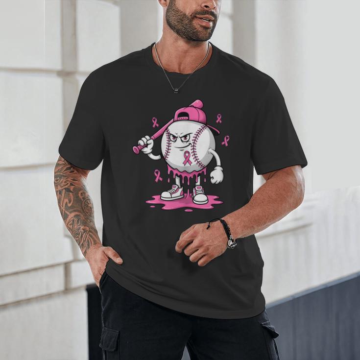 Pink Ribbon Baseball Breast Cancer Awareness Unisex T-Shirt Pink Ribbon Baseball Breast Cancer Awareness Unisex T-Shirt