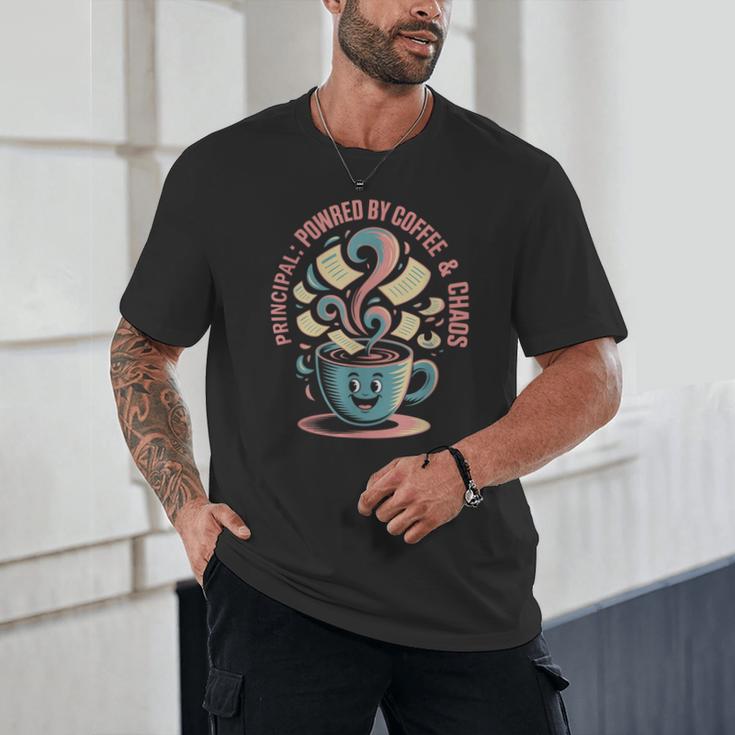 Powered By Coffee Principal Appreciation Back To School Unisex T-Shirt