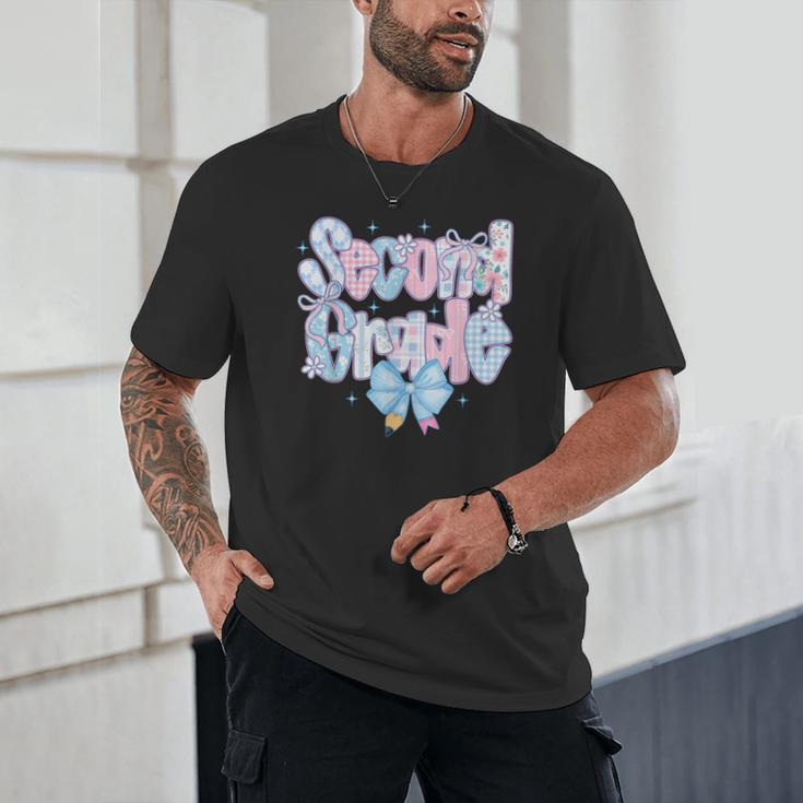 Preppy Second Grade First Day Back To School 2nd Grade Bow Unisex T-Shirt Preppy Second Grade First Day Back To School 2nd Grade Bow Unisex T-Shirt