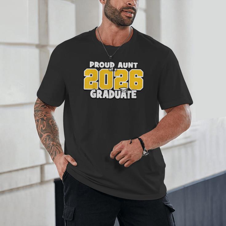 Proud Aunt Of 2026 Graduate Matching Back To School GY Unisex T-Shirt Proud Aunt Of 2026 Graduate Matching Back To School GY Unisex T-Shirt