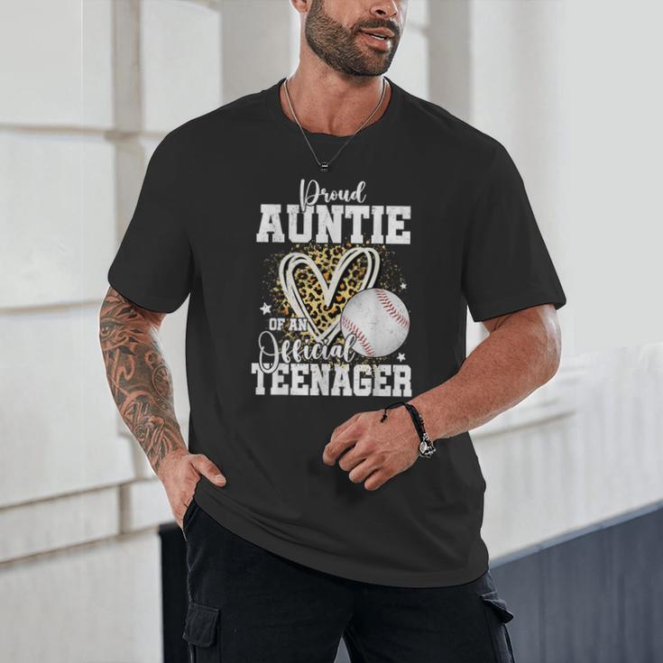 Proud Auntie Of An Official Teenager 13th Birthday Baseball Unisex T-Shirt Proud Auntie Of An Official Teenager 13th Birthday Baseball Unisex T-Shirt