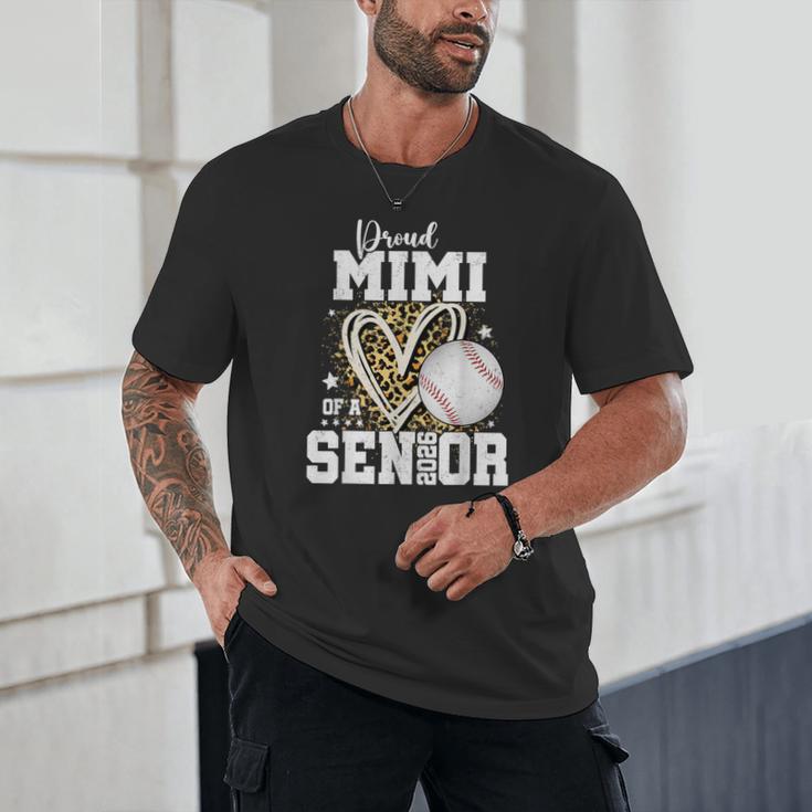 Proud Mimi Of A 2026 Senior Baseball Graduation Leopard Unisex T-Shirt