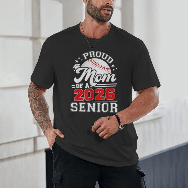 Proud Mom Of A 2026 Senior Baseball Graduation 2026 Unisex T-Shirt