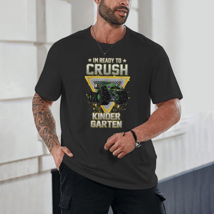 Ready To Crush Kindergarten Monster Truck Boy Back To School Unisex T-Shirt Ready To Crush Kindergarten Monster Truck Boy Back To School Unisex T-Shirt