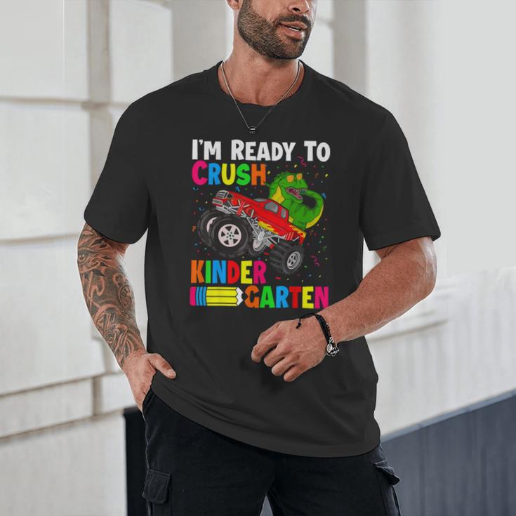 Ready To Crush Kindergarten T-Rex Back To School Boys Unisex T-Shirt Ready To Crush Kindergarten T-Rex Back To School Boys Unisex T-Shirt