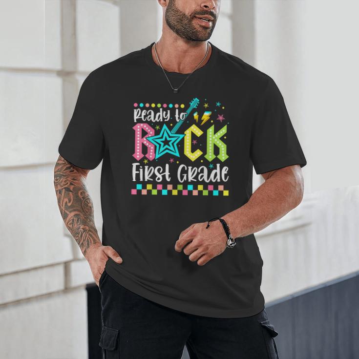 Ready To Rock First Grade Back To School 1st Grade Boys Kids Unisex T-Shirt