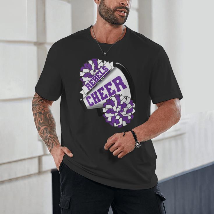 Rebels Cheer Back To School Cheerleading Spirit P Unisex T-Shirt Rebels Cheer Back To School Cheerleading Spirit P Unisex T-Shirt