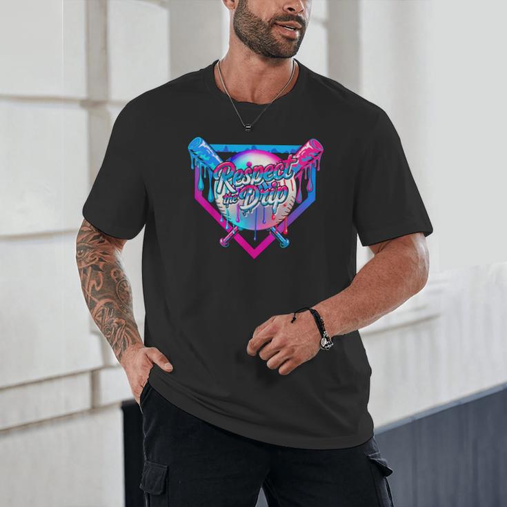 Respect The Drip Baseball Ice Cream For Kids Boys Youth Unisex T-Shirt Respect The Drip Baseball Ice Cream For Kids Boys Youth Unisex T-Shirt