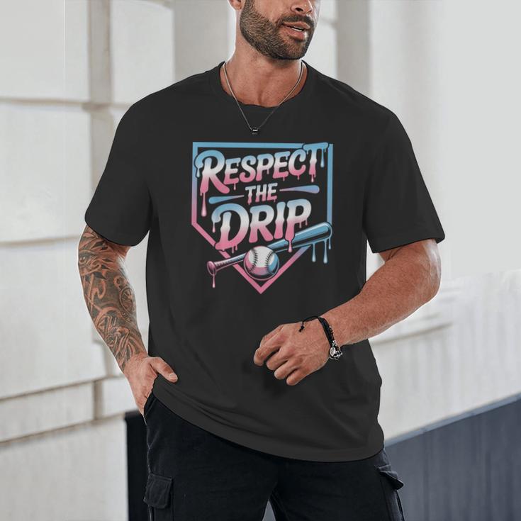 Respect The Drip Baseball Player Unisex T-Shirt Respect The Drip Baseball Player Unisex T-Shirt