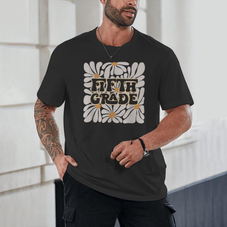 Retro Flower Power Squared Fifth 5th Grade Back To School Unisex T-Shirt Retro Flower Power Squared Fifth 5th Grade Back To School Unisex T-Shirt