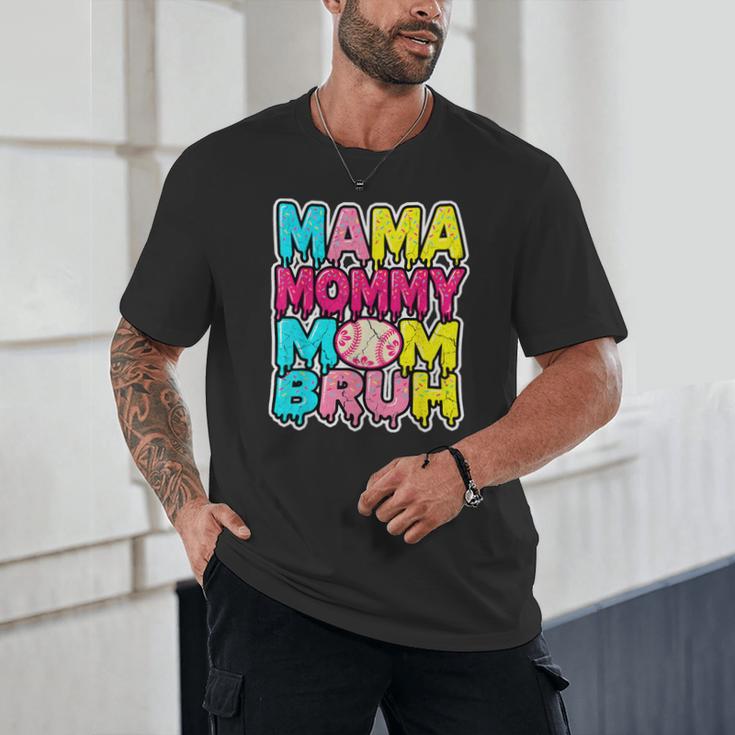 Retro Mama Mommy Mom Bruh Baseball Women Girls Unisex T-Shirt Retro Mama Mommy Mom Bruh Baseball Women Girls Unisex T-Shirt