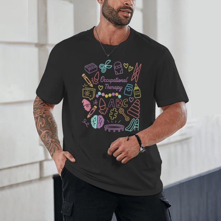 Retro Occupational Therapy Doodle Back To School Costume Unisex T-Shirt