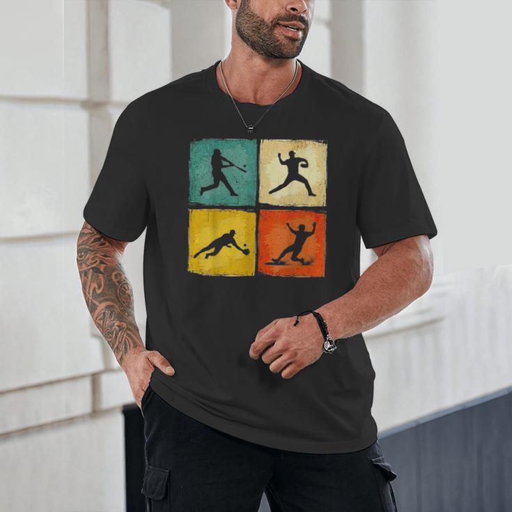 Retro Style Baseball Lover Playing Men Women Kids Baseball Unisex T-Shirt Retro Style Baseball Lover Playing Men Women Kids Baseball Unisex T-Shirt