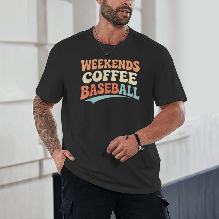 Weekends Coffee Baseball Retro Vibes Unisex T-Shirt Weekends Coffee Baseball Retro Vibes Unisex T-Shirt