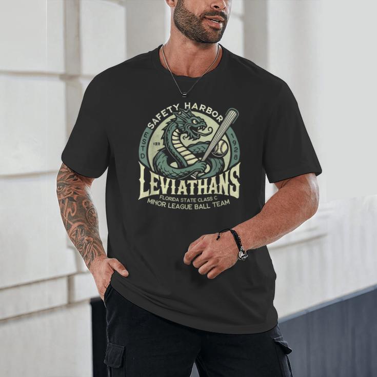 Safety Harbor Leviathans Retro Baseball Monster Unisex T-Shirt Safety Harbor Leviathans Retro Baseball Monster Unisex T-Shirt