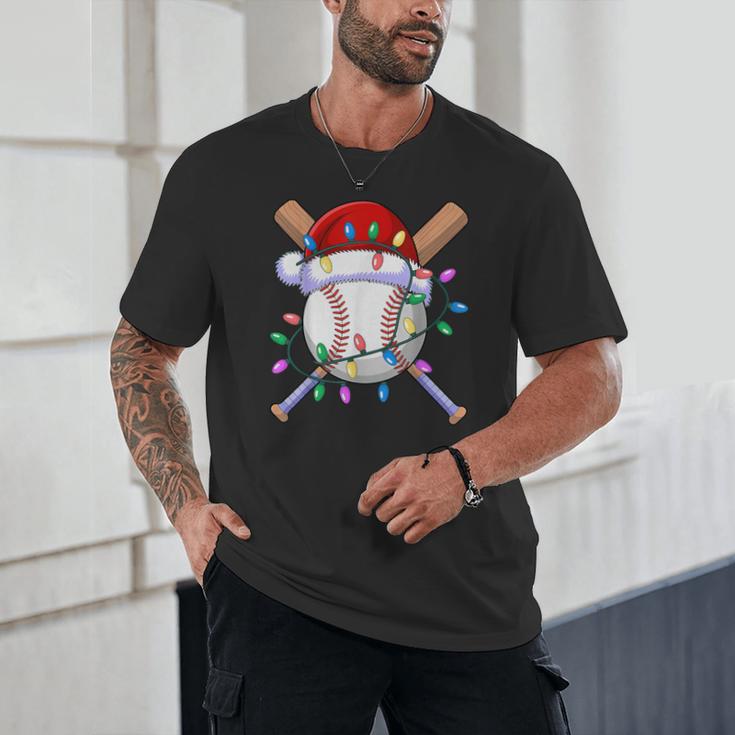 Santa Sports Christmas Baseball Player Unisex T-Shirt Santa Sports Christmas Baseball Player Unisex T-Shirt