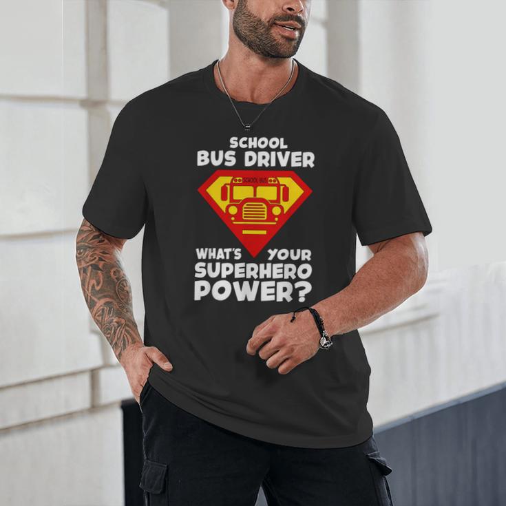 School Bus Driver Superhero Back To School Unisex T-Shirt