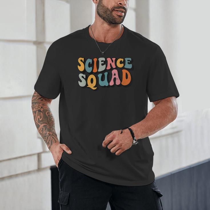 Science Squad Retro Groovy Back To School Matching Teaching Unisex T-Shirt