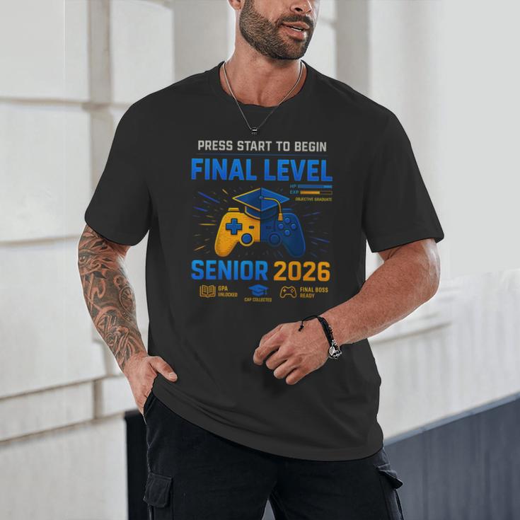 Senior Class Of 2026 Back To School Gamer Senior 2026 Unisex T-Shirt Senior Class Of 2026 Back To School Gamer Senior 2026 Unisex T-Shirt