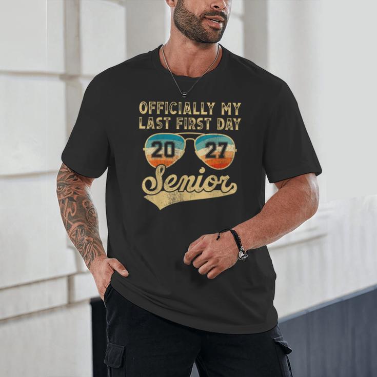 Senior Class Of 2027 Back To School Last First Day Of School Unisex T-Shirt Senior Class Of 2027 Back To School Last First Day Of School Unisex T-Shirt
