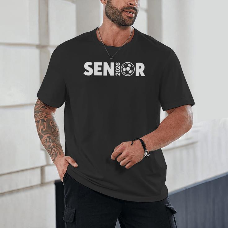 Senior Soccer 2026 Class Of 2026 Graduate Fun Back To School Unisex T-Shirt Senior Soccer 2026 Class Of 2026 Graduate Fun Back To School Unisex T-Shirt