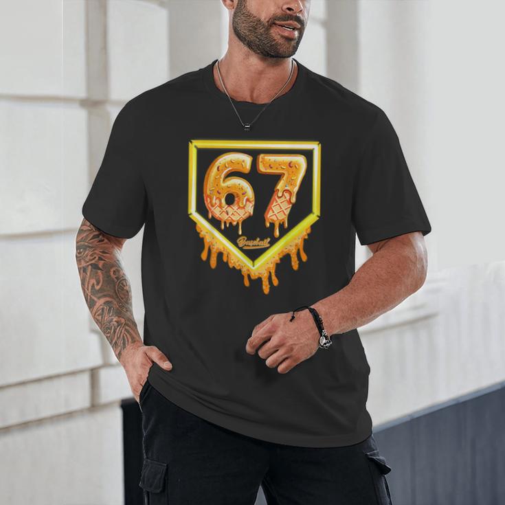 Six Seven 67 Meme Gen Alpha Slang Baseball 101 Unisex T-Shirt