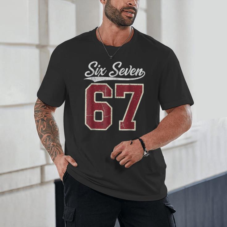 Six Seven Meme Boys Girls Kids 67 Baseball Jersey Unisex T-Shirt Six Seven Meme Boys Girls Kids 67 Baseball Jersey Unisex T-Shirt