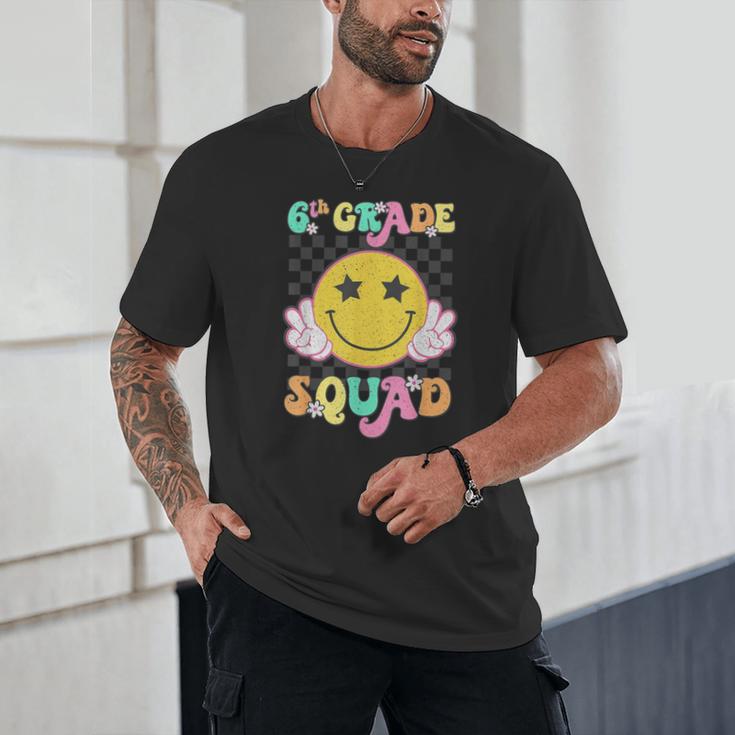 Sixth Grade Squad Smile Retro Back To School 6th Grade Unisex T-Shirt Sixth Grade Squad Smile Retro Back To School 6th Grade Unisex T-Shirt