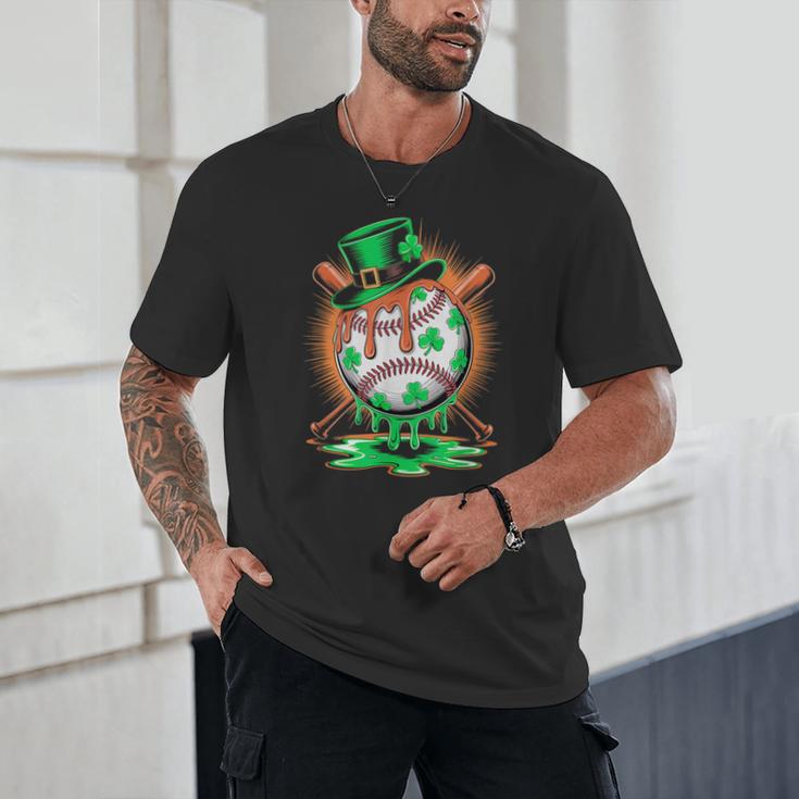 St Patrick Day Baseball Drip Ice Cream Kids Boys Men Unisex T-Shirt St Patrick Day Baseball Drip Ice Cream Kids Boys Men Unisex T-Shirt