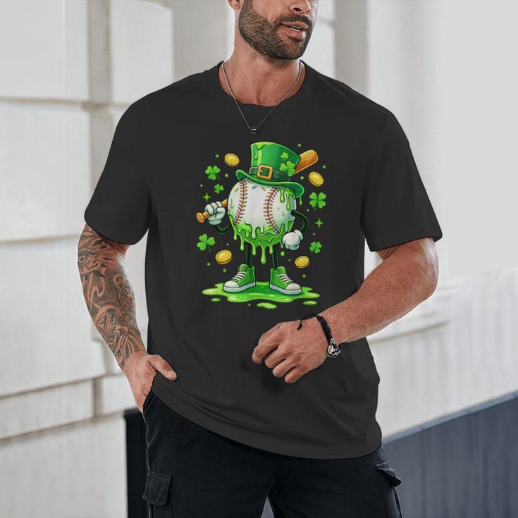 St Patrick Day Baseball Drip Ice Cream Baseball Unisex T-Shirt St Patrick Day Baseball Drip Ice Cream Baseball Unisex T-Shirt