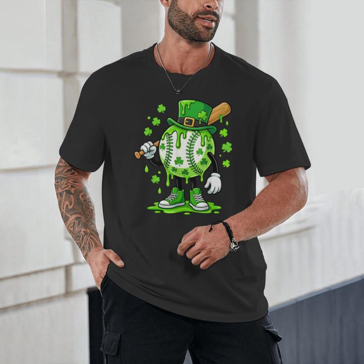 St Patricks Day Shamrock Baseball Drip Icecream Irish Boys Unisex T-Shirt St Patricks Day Shamrock Baseball Drip Icecream Irish Boys Unisex T-Shirt