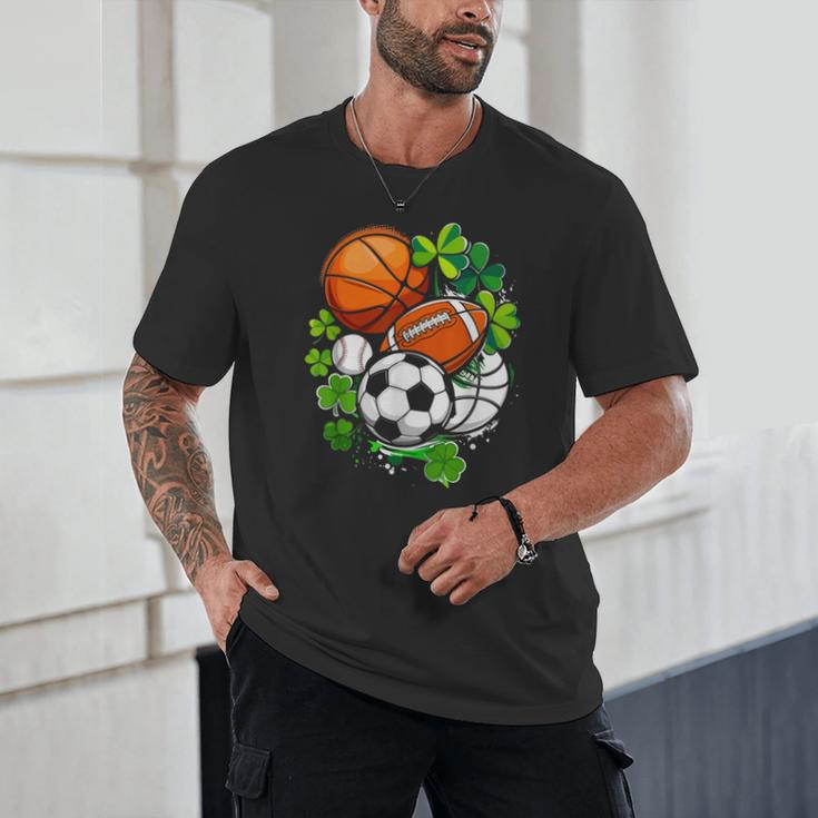 St Patricks Day Shamrock Basketball Baseball Football Soccer Unisex T-Shirt