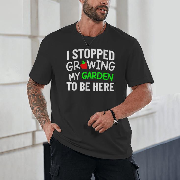I Stopped Growing My Garden Back To School Gamer Tee Unisex T-Shirt