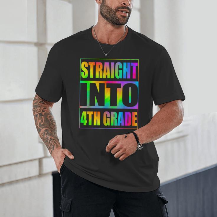 Straight Into 4th Grade Fourth Grade Back To School Unisex T-Shirt