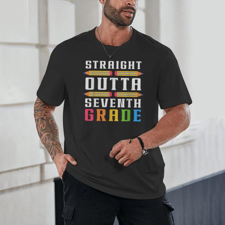Straight Outta Seventh Grade Graduation Fun Back To School Unisex T-Shirt Straight Outta Seventh Grade Graduation Fun Back To School Unisex T-Shirt