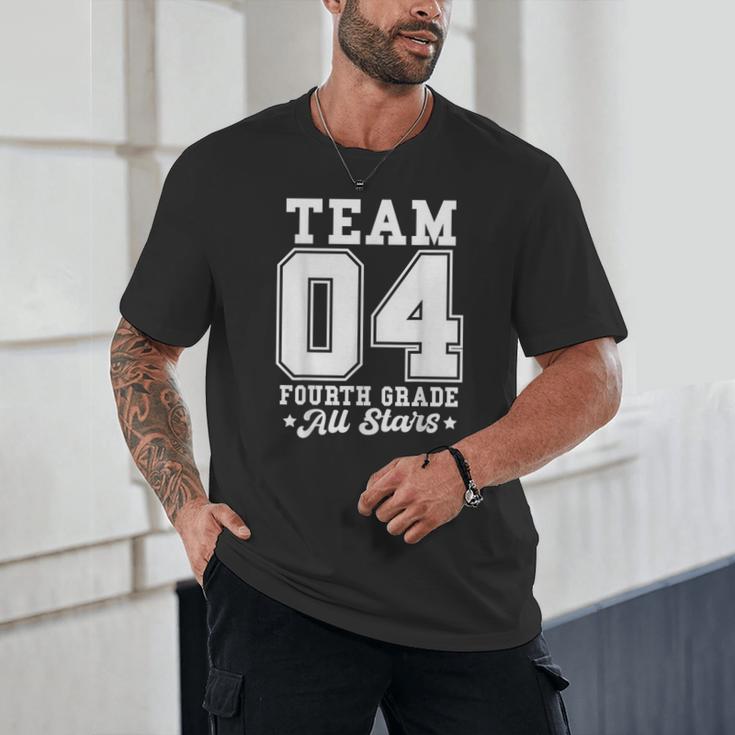 Team 4th Grade All-Stars Back To School Sports Jersey Unisex T-Shirt Team 4th Grade All-Stars Back To School Sports Jersey Unisex T-Shirt