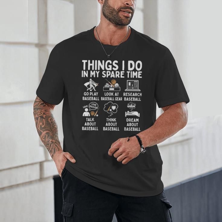 Things I Do In My Spare Time Baseball Lover Unisex T-Shirt Things I Do In My Spare Time Baseball Lover Unisex T-Shirt