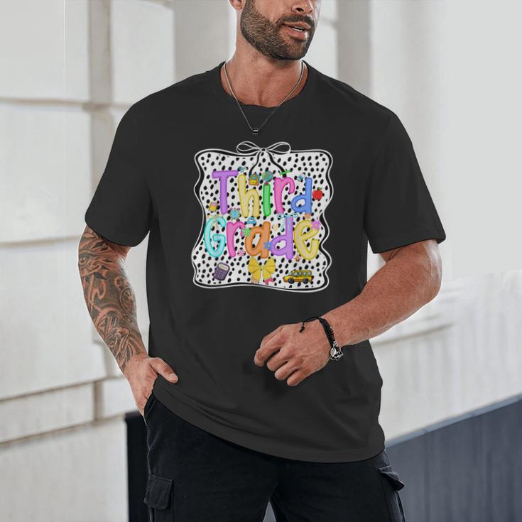 Third Grade Dalmatian Dots 3rd Grade Back To School Girls Unisex T-Shirt Third Grade Dalmatian Dots 3rd Grade Back To School Girls Unisex T-Shirt