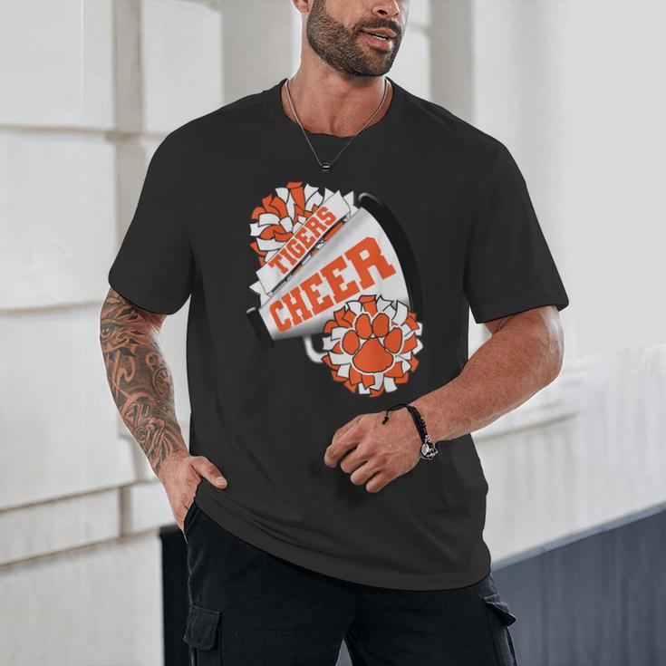 Tigers Cheerleading Back To School Cheer Team Spirit Orange Unisex T-Shirt Tigers Cheerleading Back To School Cheer Team Spirit Orange Unisex T-Shirt