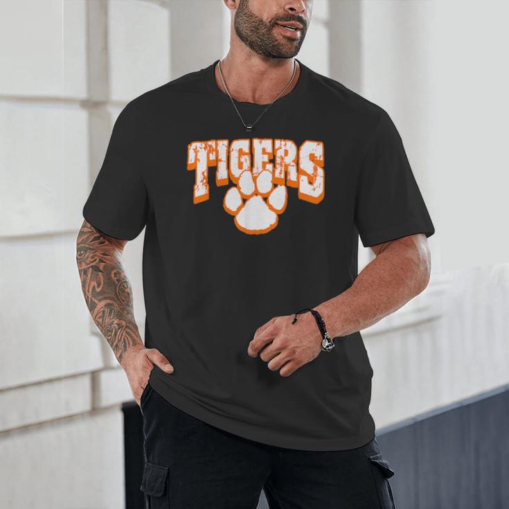 Tigers School Spirit Mascot Back To School Orange Unisex T-Shirt Tigers School Spirit Mascot Back To School Orange Unisex T-Shirt