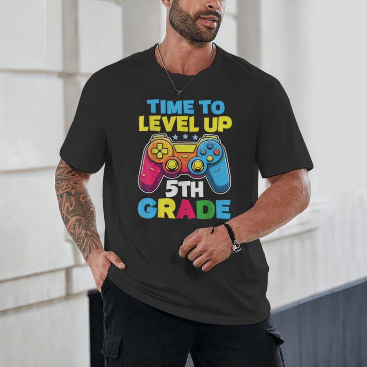 Time To Level Up 5th Grade Video Gamer Kids Back To School Unisex T-Shirt
