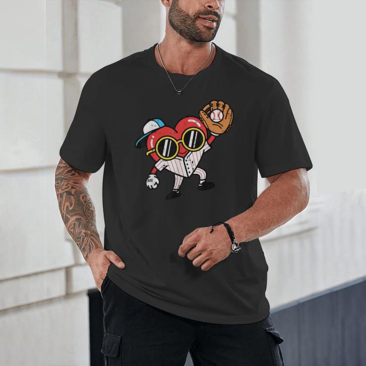 Valentines Day Baseball Heart Gloves Cute Boys Kid Youth Men Unisex T-Shirt Valentines Day Baseball Heart Gloves Cute Boys Kid Youth Men Unisex T-Shirt