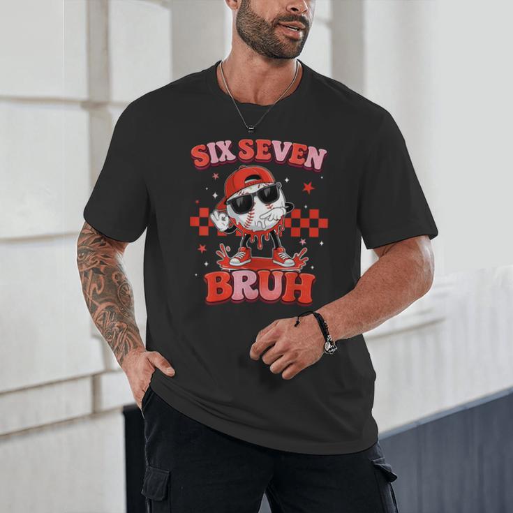 Valentines Day Baseball Six Seven 67 Meme Heart Baseball Dab Unisex T-Shirt Valentines Day Baseball Six Seven 67 Meme Heart Baseball Dab Unisex T-Shirt