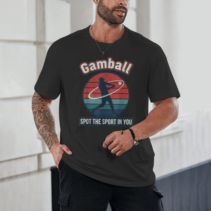 Vintage Baseball Batter Retro Sports Circle Graphic Unisex T-Shirt
