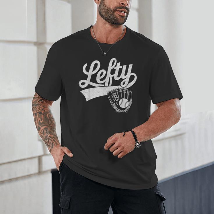 Vintage Baseball Tee Lefty Left Handed Baseball Player Unisex T-Shirt Vintage Baseball Tee Lefty Left Handed Baseball Player Unisex T-Shirt