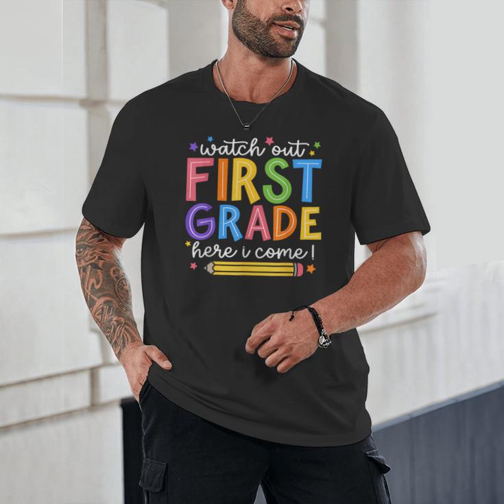 Watch Out First Grade Here I Come 1St Grade Back To School Unisex T-Shirt Watch Out First Grade Here I Come 1St Grade Back To School Unisex T-Shirt