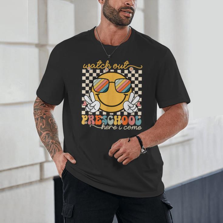 Watch Out Preschool Grade Here I Come Back To School Unisex T-Shirt Watch Out Preschool Grade Here I Come Back To School Unisex T-Shirt