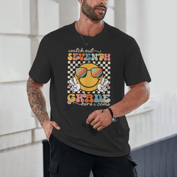 Watch Out Seventh Grade Here I Come Back To School 7th Grade Unisex T-Shirt Watch Out Seventh Grade Here I Come Back To School 7th Grade Unisex T-Shirt