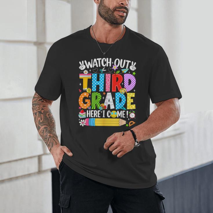 Watch Out Third Grade Here I Come Back To School Girls Kids Unisex T-Shirt Watch Out Third Grade Here I Come Back To School Girls Kids Unisex T-Shirt